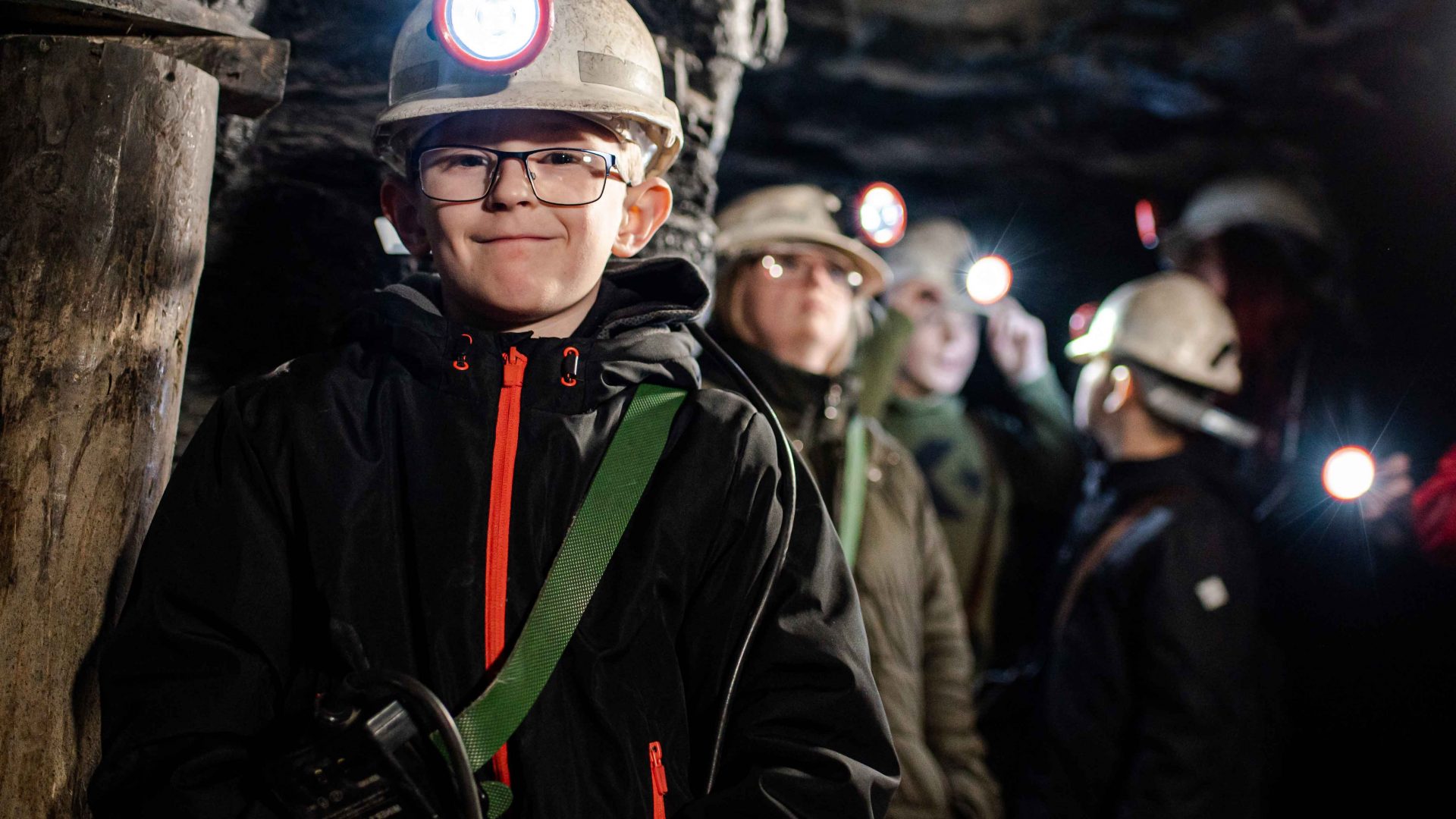 Group explores the museum underground