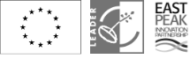 Logos for European Agricultural Fund for Rural Development LEADER East Peak Innovation Partnership (EPIP)