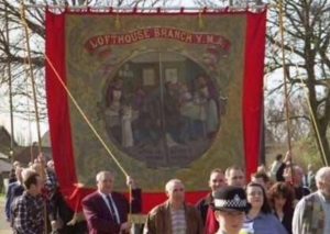 Lofthouse Banner being paraded at a gala