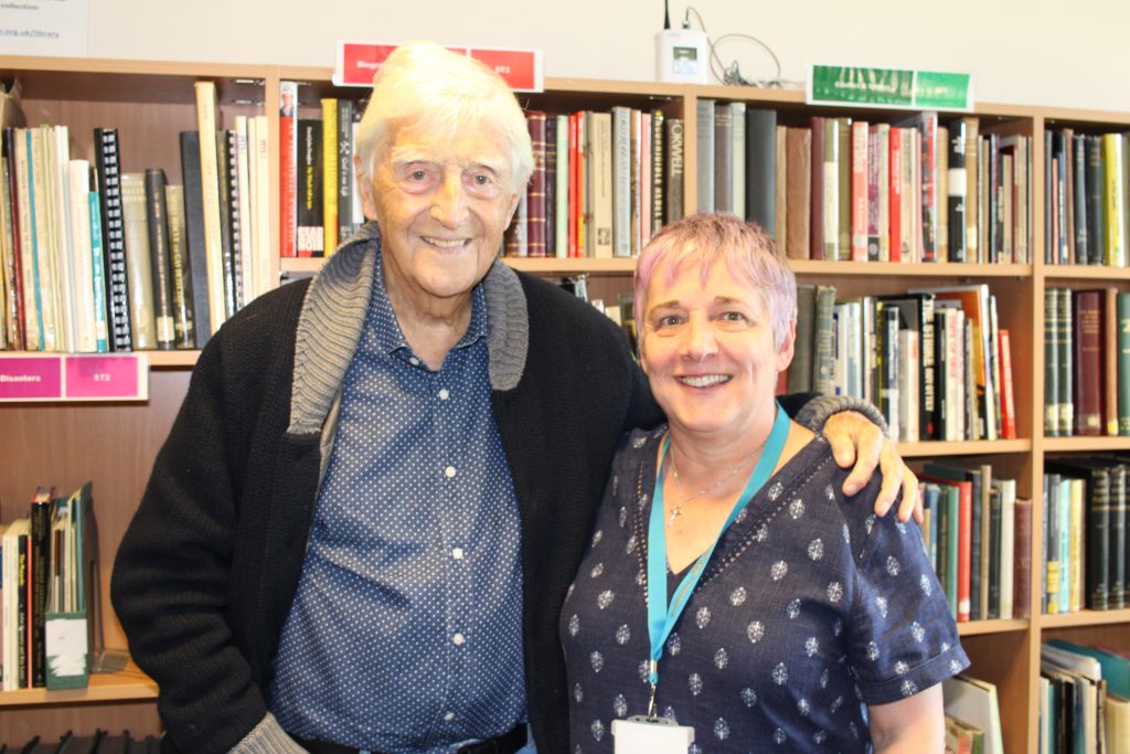 Michael Parkinson visits the library