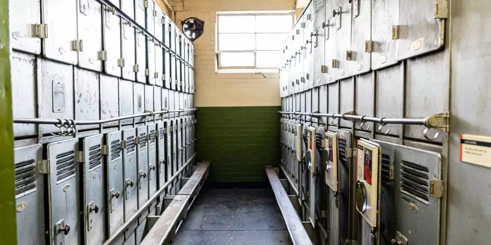 Lockers in the Pithead Baths
