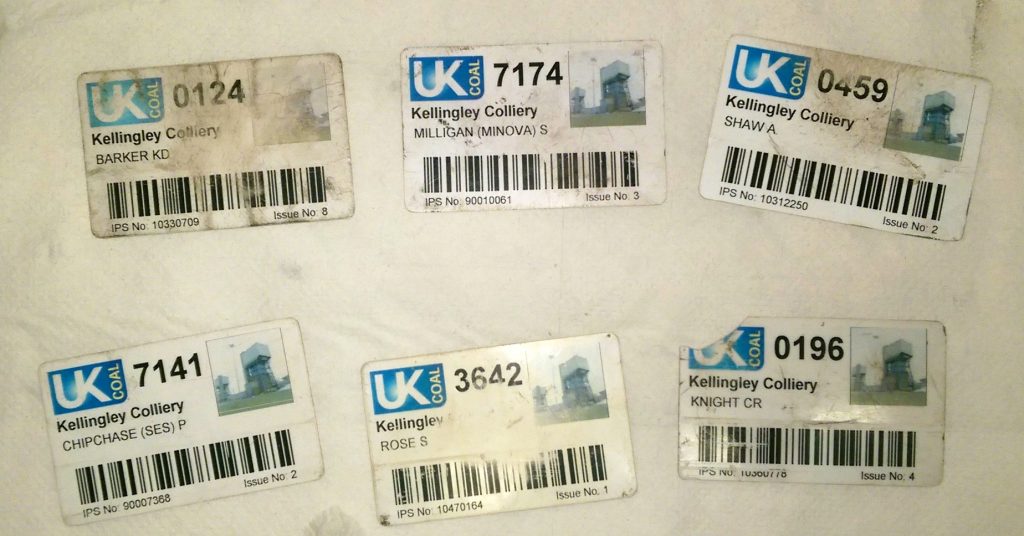 Kellingley Colliery Keycards