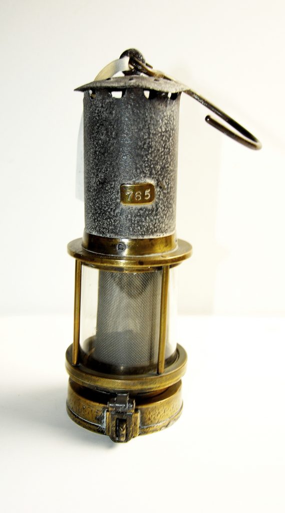 Donald Patent Flame-Safety Lamp by J. Mills.