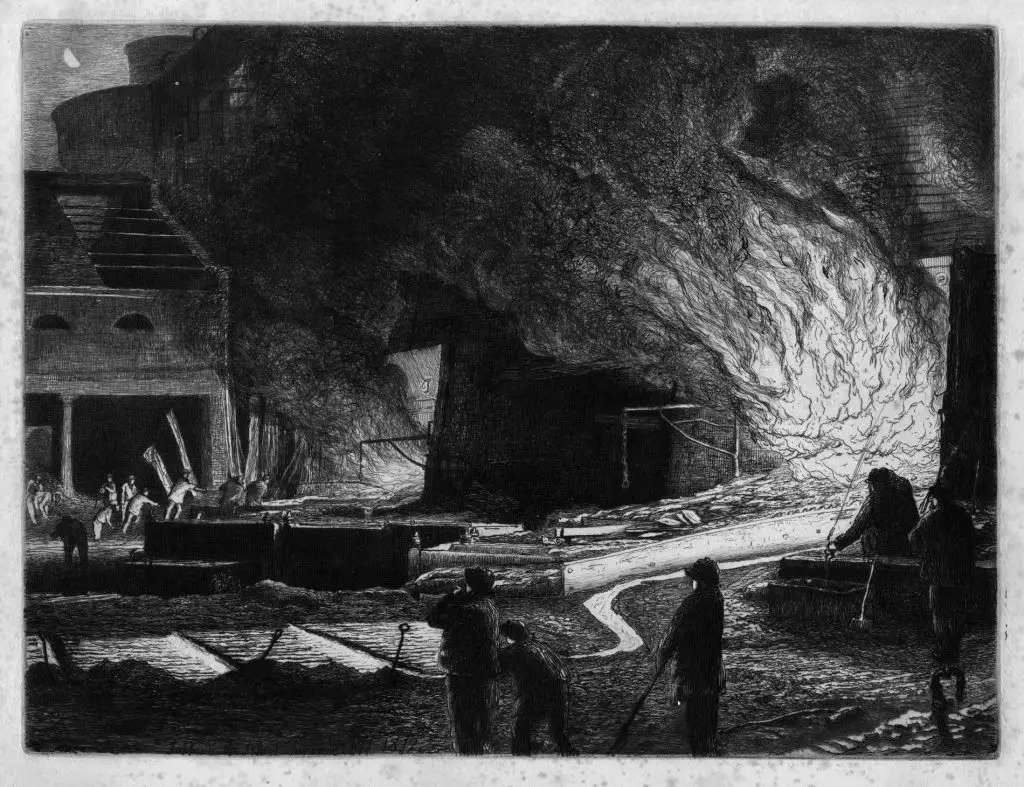 Tapping the Blast Furnace Tapping the Blast Furnace