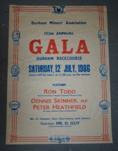 Durham Miners Gala poster