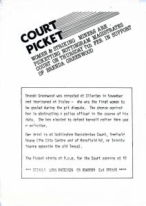 Court Picket Poster