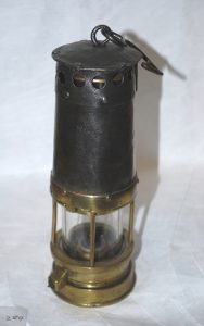 Sheilded Clanny Flame-Safety Lamp by Edwards