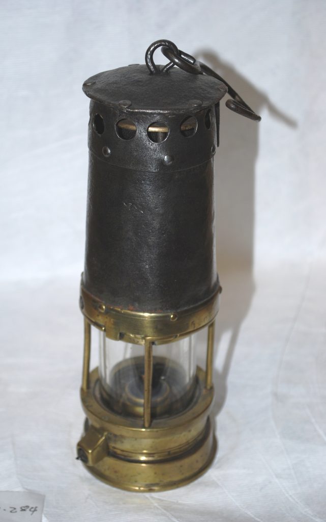 Sheilded Clanny Flame-Safety Lamp by Edwards