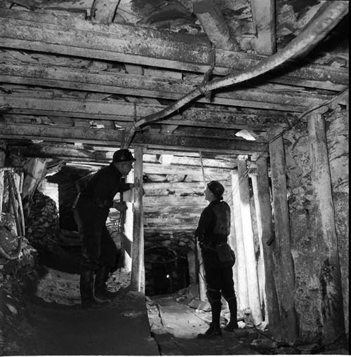 Image of Miners Testing Roof