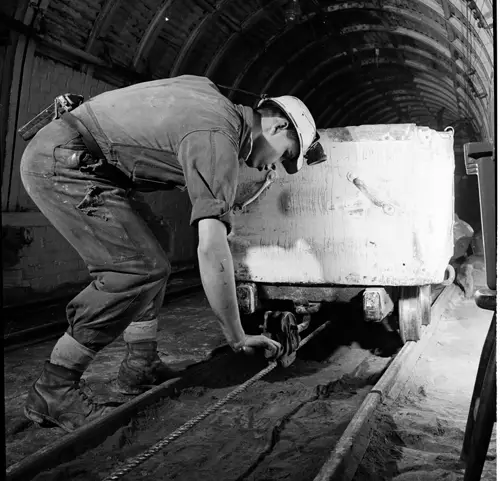 Image of Miner and Coal Tub Image of Miner and Coal Tub