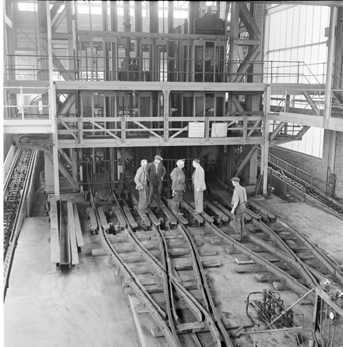 Image of Miners at Shaft Top