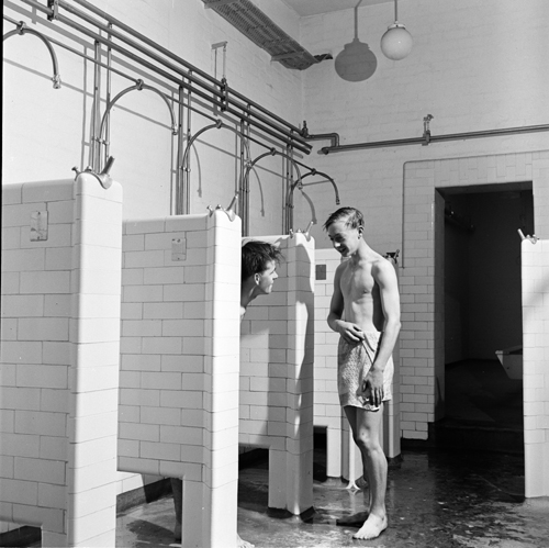 Image of Miners in Showers