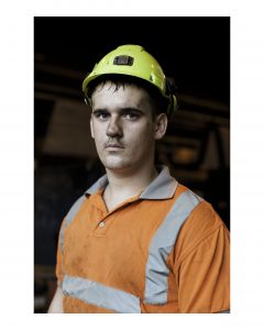 Jack Robertson, Apprentice Fitter, Kellingley Colliery, North Yorkshire.