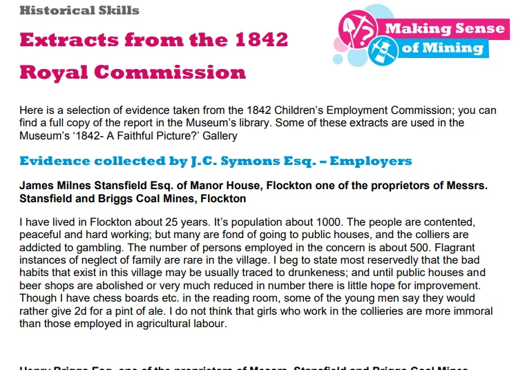 Extracts from the 1842 Commission
