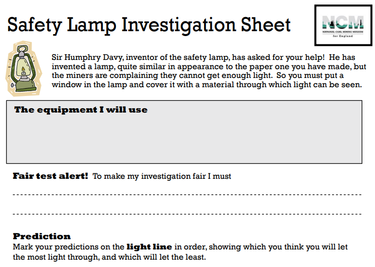 Safety Lamp Investigation