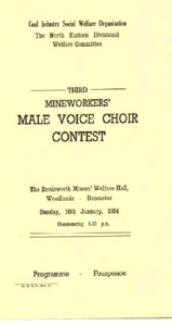  Male voice choir contest leaflet