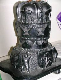 a crown carved out of coal