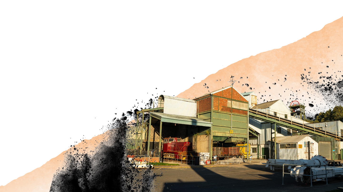 caphouse pit yard in the susnhine